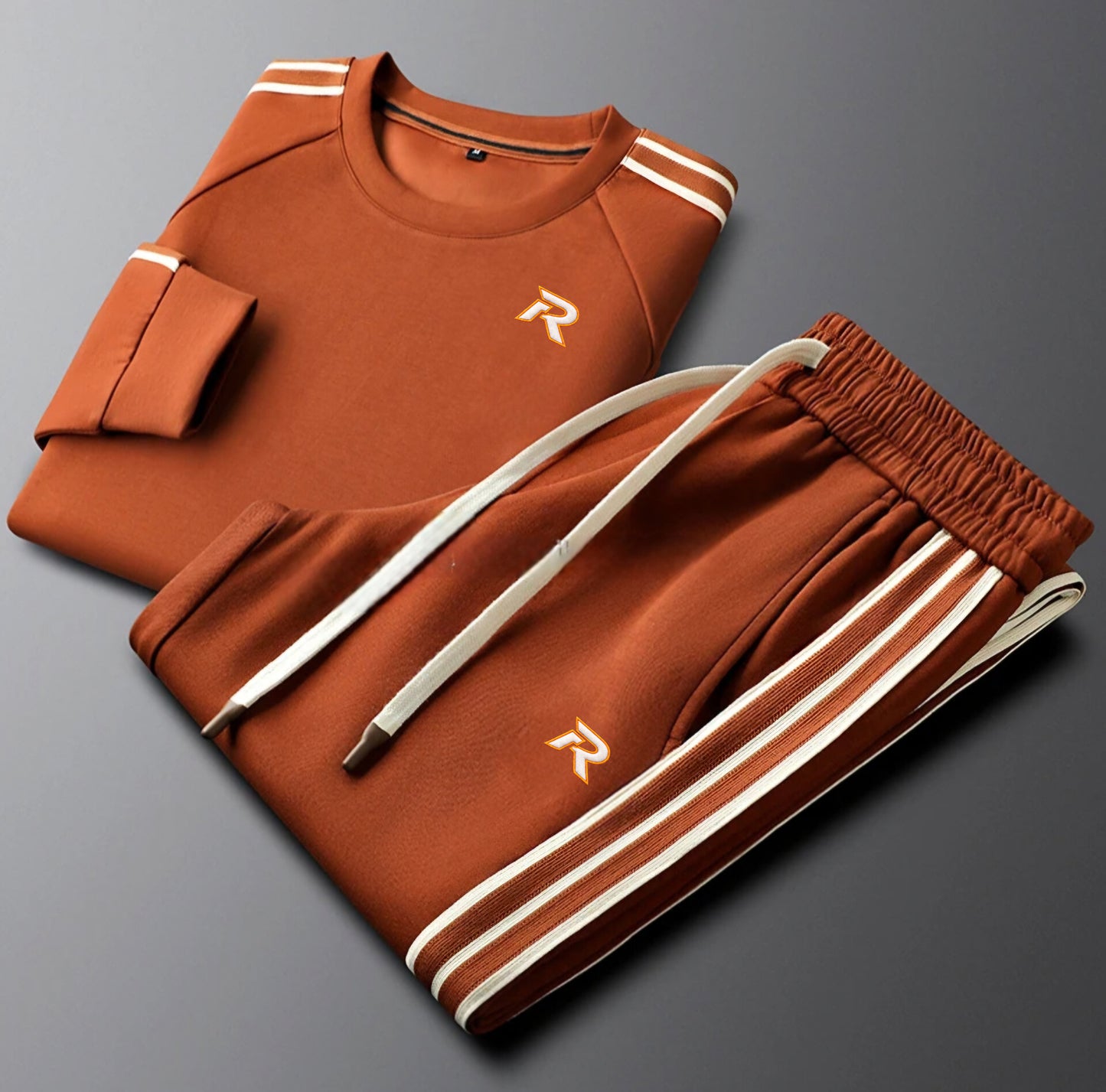 RUNIQUE Signature Tracksuit – Burnt Clay Edition