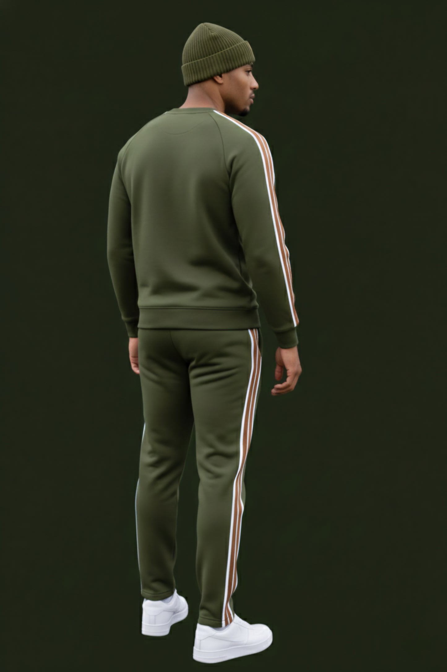 RUNIQUE Signature Tracksuit – Army Green Edition