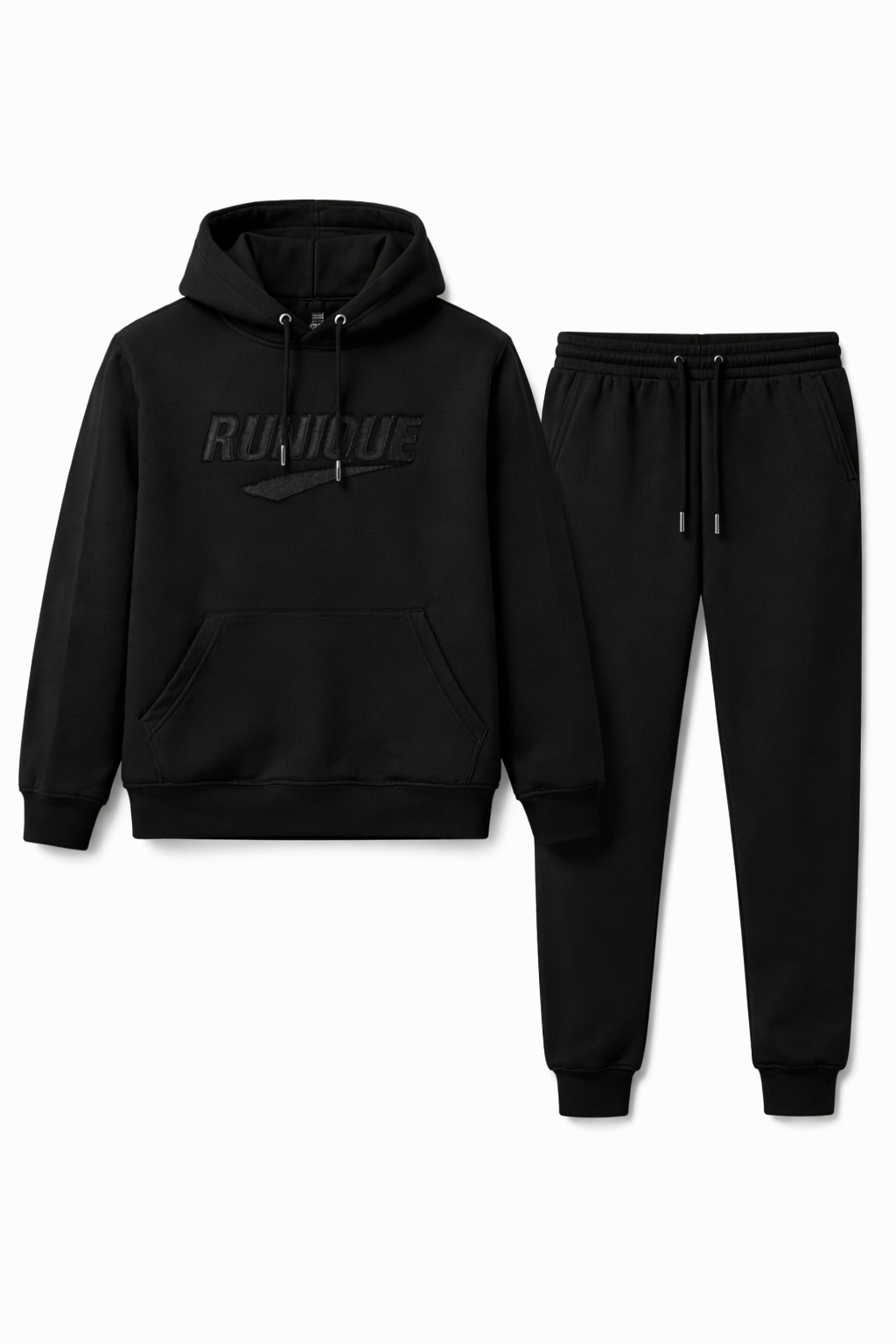 RUNIQUE Black Phantom Tracksuit