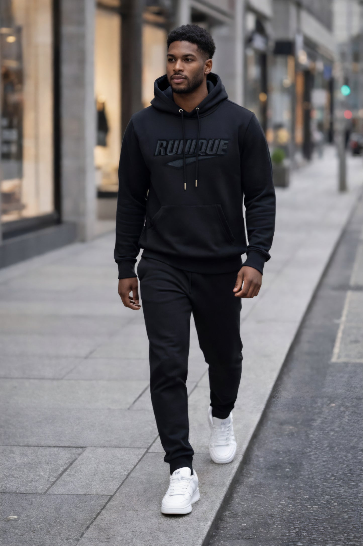 RUNIQUE Black Phantom Tracksuit